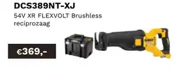 DeWALT 54V XR flexbolt Brushless reciprozaag DCS389NT-XJ aanbieding