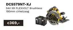 DeWALT 54V XR flexbolt Brushless 190mm cirkelzaag DCS579NT-XJ aanbieding