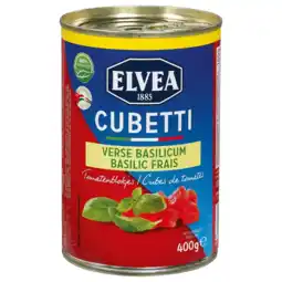 Albert Heijn Elvea Cubetti tomatenblokjes verse basilicum aanbieding