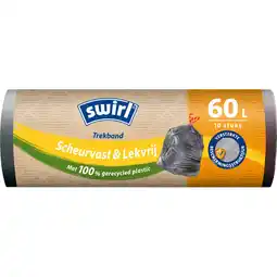 Albert Heijn Swirl Vuilniszakken met trekband 60 liter aanbieding