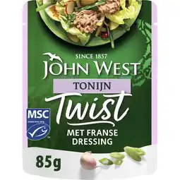Albert Heijn John West Twist tonijn met Franse dressing aanbieding