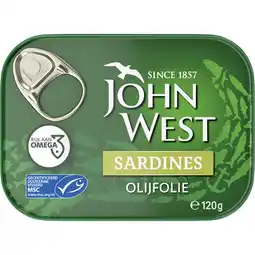 Albert Heijn John West Sardines olijfolie aanbieding