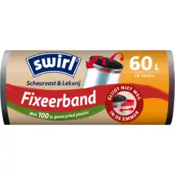 Albert Heijn Swirl Vuilniszakken met fixeerband 60 liter aanbieding