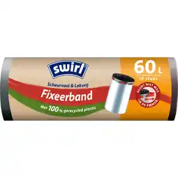 Albert Heijn Swirl Vuilniszakken met fixeerband 60 liter aanbieding