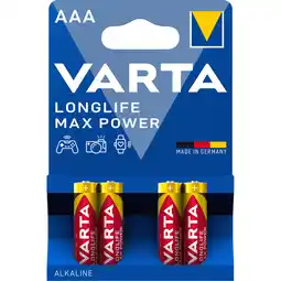 Albert Heijn Varta Longlife max power AAA alkaline batterij aanbieding