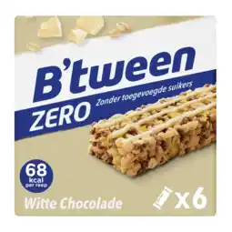 Albert Heijn Hero B'tween mueslireep zero witte chocolade aanbieding