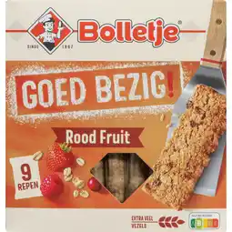 Albert Heijn Bolletje Goed bezig havermoutrepen rood fruit aanbieding