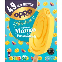 Albert Heijn Oppo Brothers Refreshed mango & passionfruit aanbieding