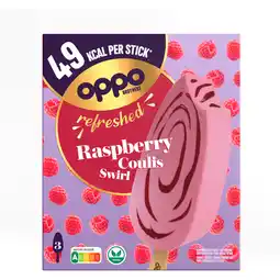 Albert Heijn Oppo Brothers Refreshed raspberry coulis swirl aanbieding