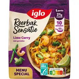 Albert Heijn Iglo Roerbak senstaie lime curry aanbieding