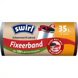 Albert Heijn Swirl Vuilniszakken met fixeerband 35 liter aanbieding
