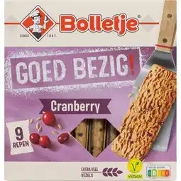 Albert Heijn Bolletje Goed bezig graanrepen cranberry aanbieding