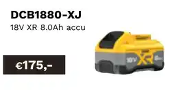 DeWALT 18V XR 8.0Ah accu DCB1880-XJ aanbieding