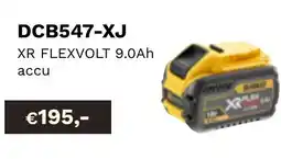 DeWALT XR flexvolt 9.0ah accu DCB547-XJ aanbieding