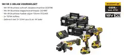 DeWALT 18V XR 3-delige voordeelset DCK384P2T-QW aanbieding