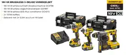 DeWALT 18V XR brushless 3-delige voordeelset DCK368P3T-QW aanbieding