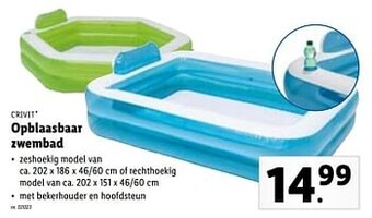 Lidl Opblaasbaar zwembad aanbieding