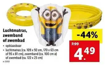 Lidl Luchtmatras, zwemband of zwembad aanbieding