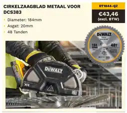 DeWALT Cirkelzaagblad metaal voor DCS383 DT1044-QZ aanbieding