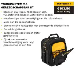 DeWALT Toughsystem 2.0 gereedschapstas 11 DWST83524-1 aanbieding