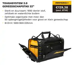 DeWALT Toughsystem 2.0 gereedschapstas 22 DWST83522-1 aanbieding