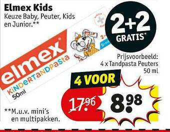 Kruidvat Elmex Kids aanbieding