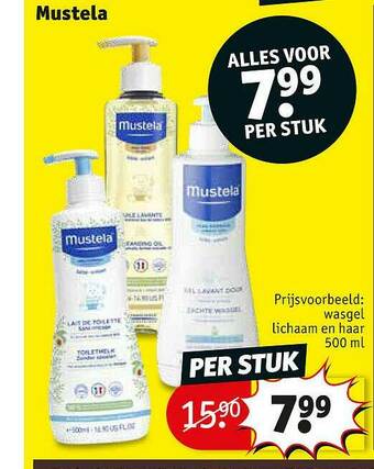 Kruidvat Mustela Wasgel Lichaam En Haar aanbieding