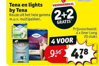 Kruidvat Tena En Lights By Tena aanbieding