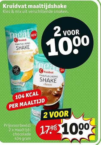 Kruidvat Kruidvat Maaltijdshake aanbieding