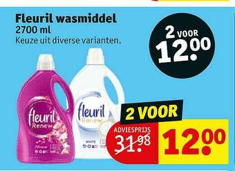 Kruidvat Fleuril Wasmiddel aanbieding