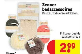Kruidvat Zenner Badaccessoires aanbieding