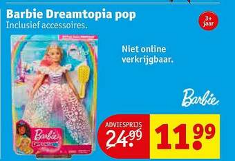 Kruidvat Barbie Dreamtopia Pop aanbieding