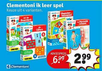 Kruidvat Clementoni Ik Leer Spel aanbieding