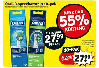 Kruidvat Oral B Opzetborstels aanbieding