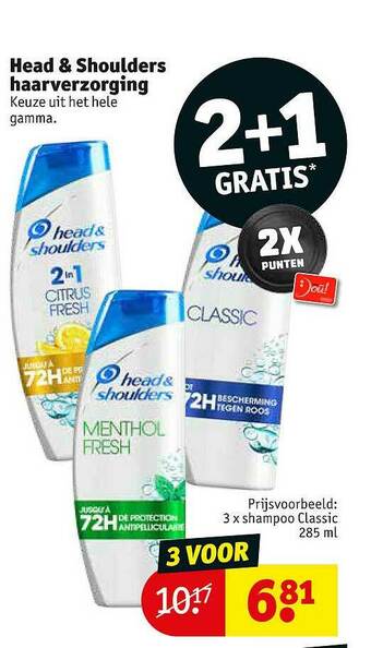 Kruidvat Head & Shoulders Haarverzorging aanbieding