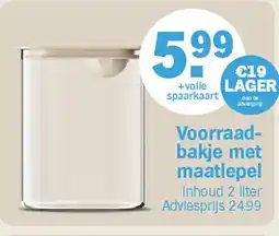 Albert Heijn Voorraad- bakje met maatlepel aanbieding