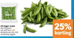 Albert Heijn AH Sugar snaps aanbieding
