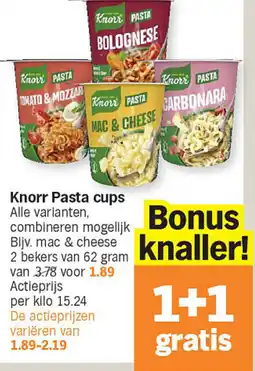 Albert Heijn Knorr Pasta cups aanbieding