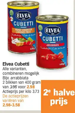 Albert Heijn Elvea cubetti aanbieding