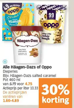 Albert Heijn Alle Häagen-Dazs of Oppo aanbieding