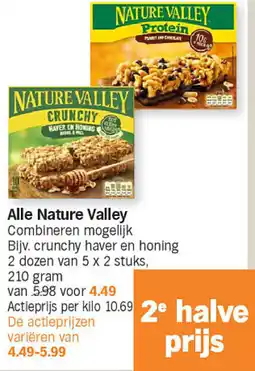 Albert Heijn Alle Nature Valley aanbieding