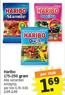 Albert Heijn Haribo 175-250 gram aanbieding