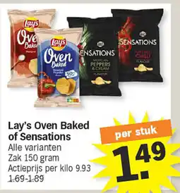 Albert Heijn Lay's Oven Baked of Sensations aanbieding