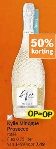 Albert Heijn Kylie Minogue Prosecco aanbieding