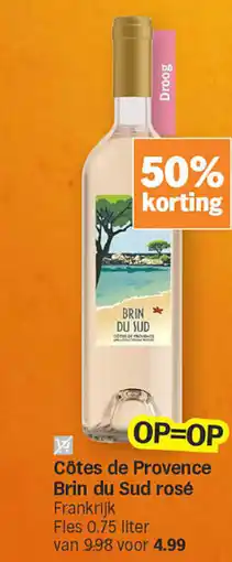 Albert Heijn Côtes de Provence Brin du Sud rosé aanbieding