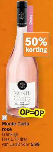 Albert Heijn Monte Carlo rosé aanbieding