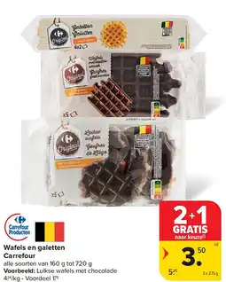 Carrefour Wafels en galetten Carrefour aanbieding