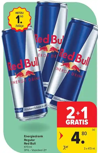Energiedrank Regular Red Bull