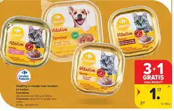 Carrefour Voeding in vlootje voor honden en katten Carrefour aanbieding