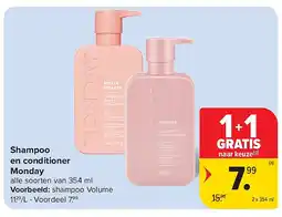 Carrefour Shampoo en conditioner Monday aanbieding